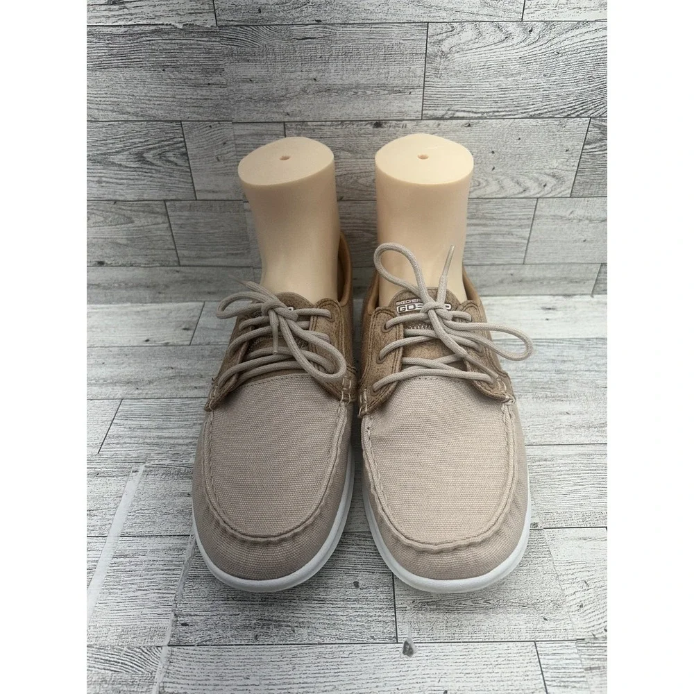 Skechers Go Walk Shoes Womens Size‎ 7.5 Canvas Boat Deck Comfort 14416
